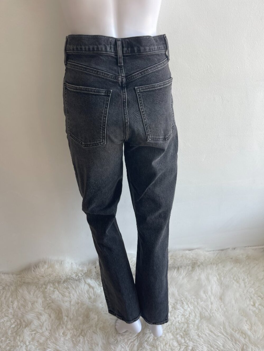 Agolde High Rise Stovepipe Jeans Black - Picture 4 of 5
